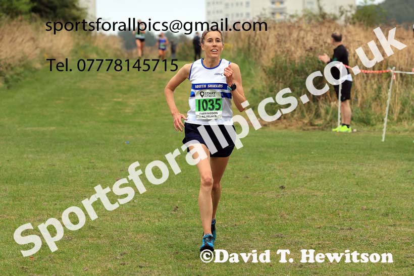 Senior Women and Veterans Relay, 2024 Sunderland XC Relays.  Photo: David T. Hewitson/Sports for All Pics